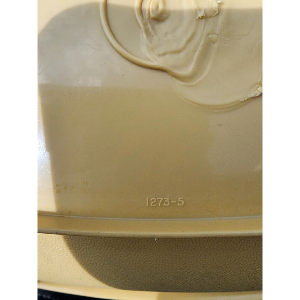 Vintage Yellow‎ Gold 3 pc Tupperware Microwave Steamer Serving Dish 1273